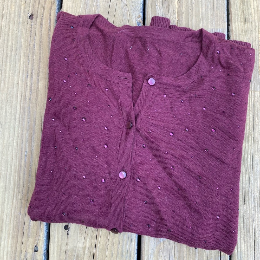 Rhinestoned Cardigan